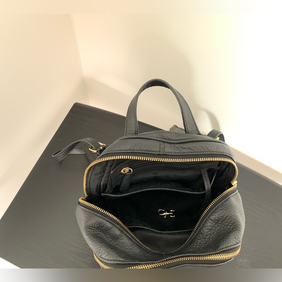 Michael Kors Black Leather Backpack Purse - Picture 10 of 10